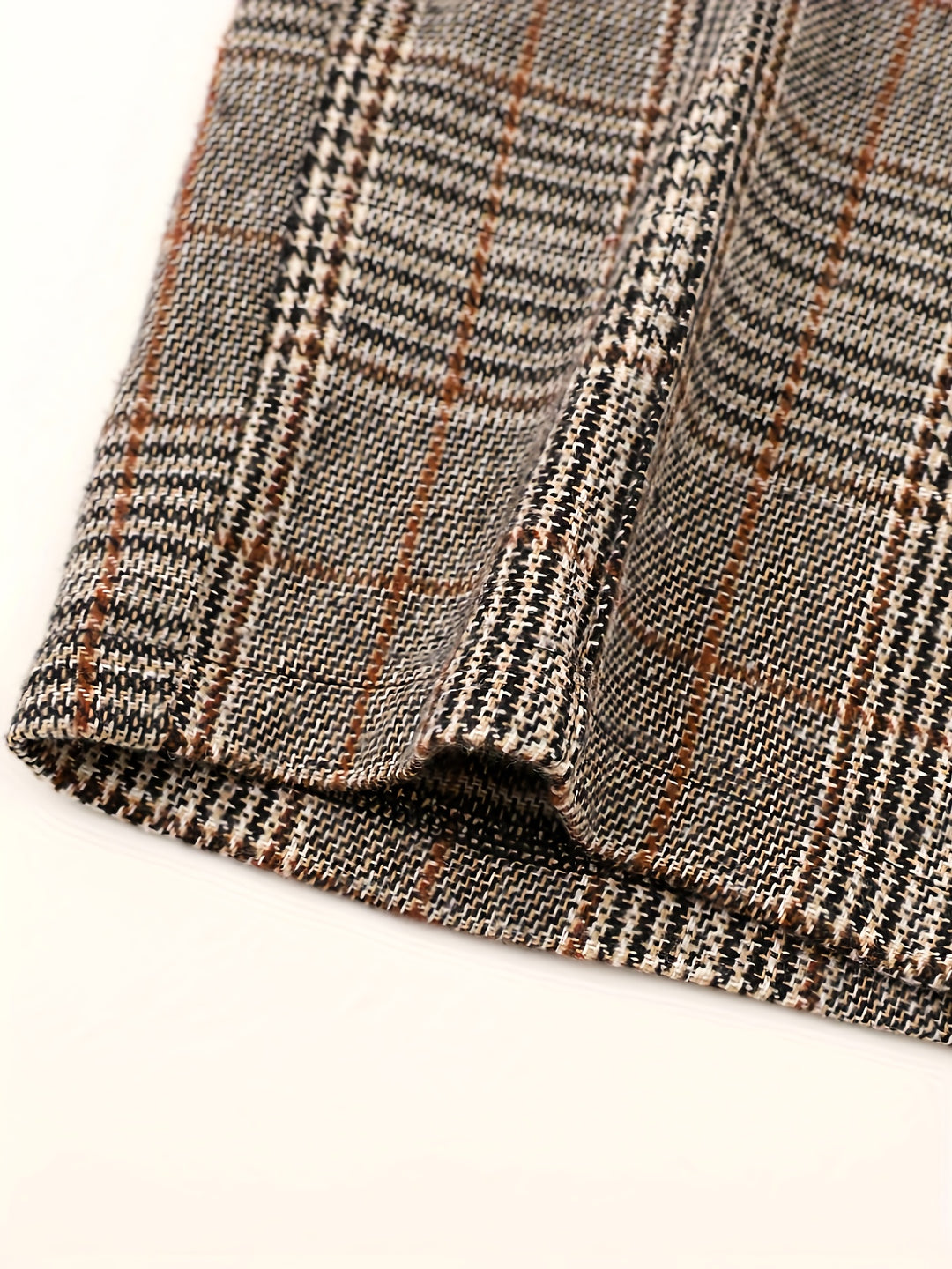 Brooke | Refined Wide-Leg Plaid Trousers