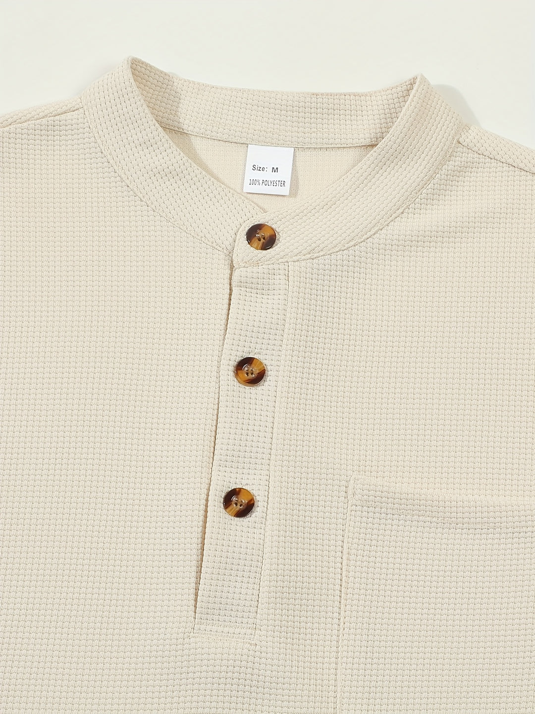 Dominic | Refined Textured Henley Shirt