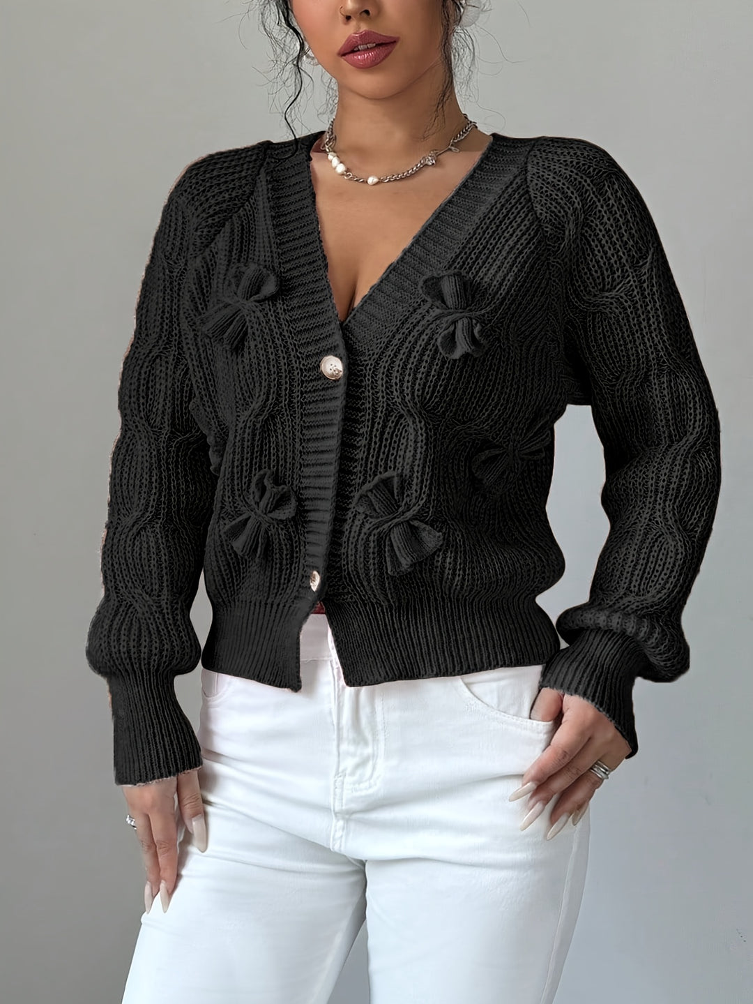 Margot | Soft Bow-Detail Cardigan