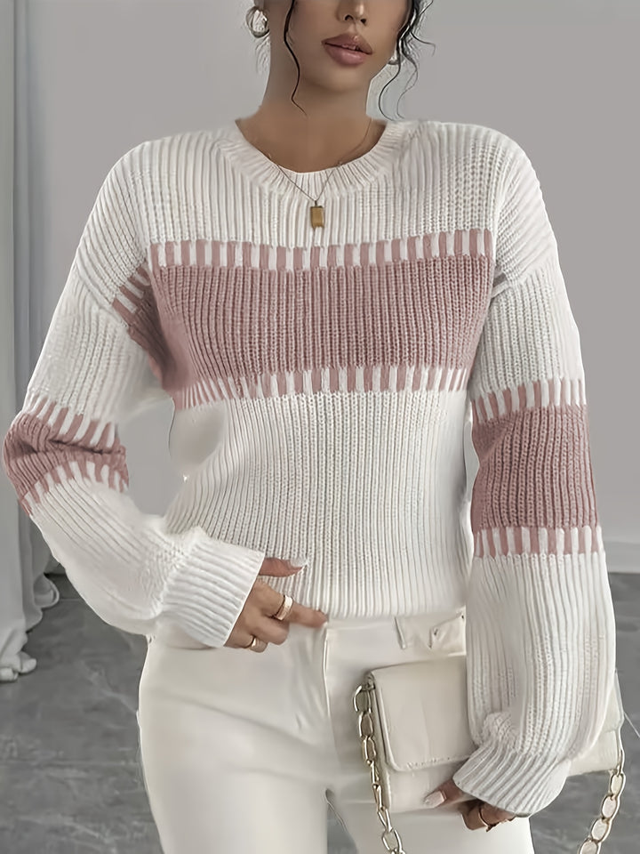 Lorna | Colour-Block Striped Sweater