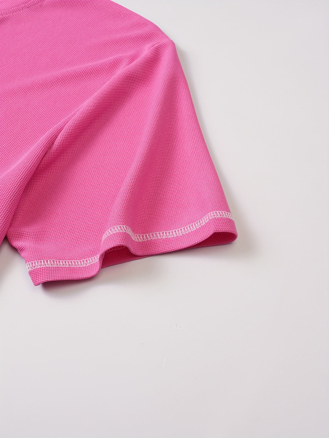 Maxwell | Textured Button-Neck Tee
