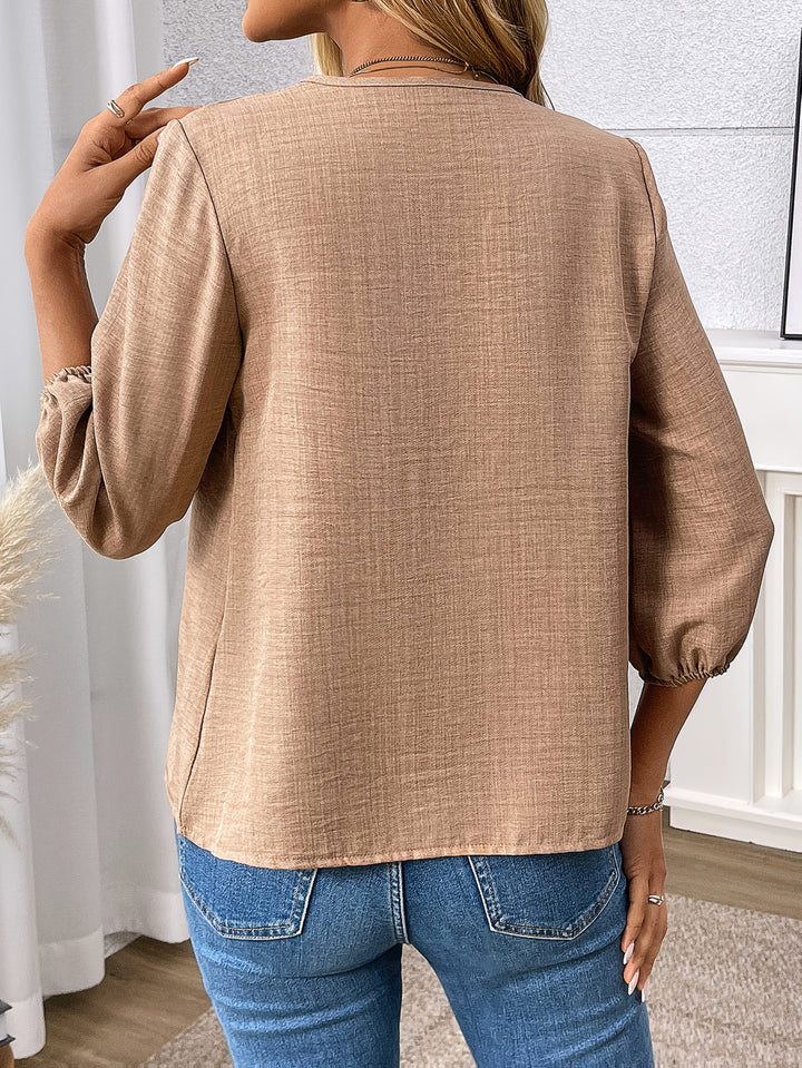 Felicity | Refined Three-Quarter Sleeve Blouse