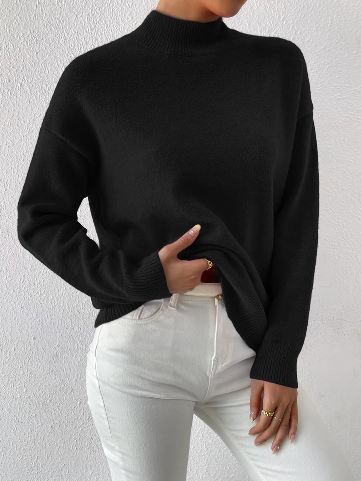 Annika | Refined Mock Neck Sweater
