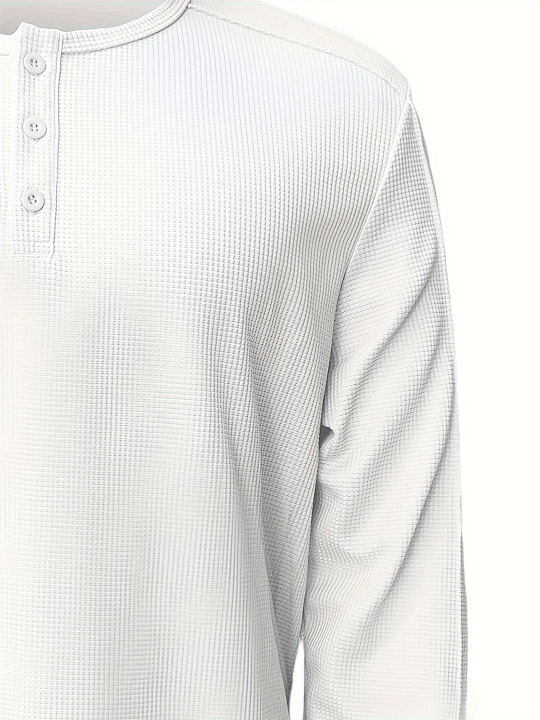 Jonah | Textured Long-Sleeve Henley Shirt