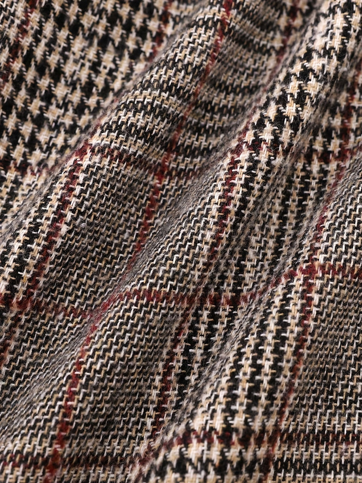 Brooke | Refined Wide-Leg Plaid Trousers