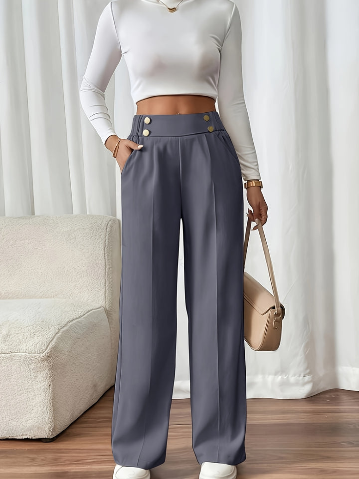 Adrienne | High-Waisted Wide-Leg Trousers