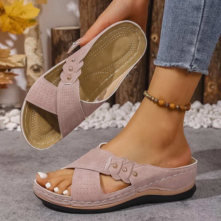 Marlene | Cushioned Comfort Wedge Sandals