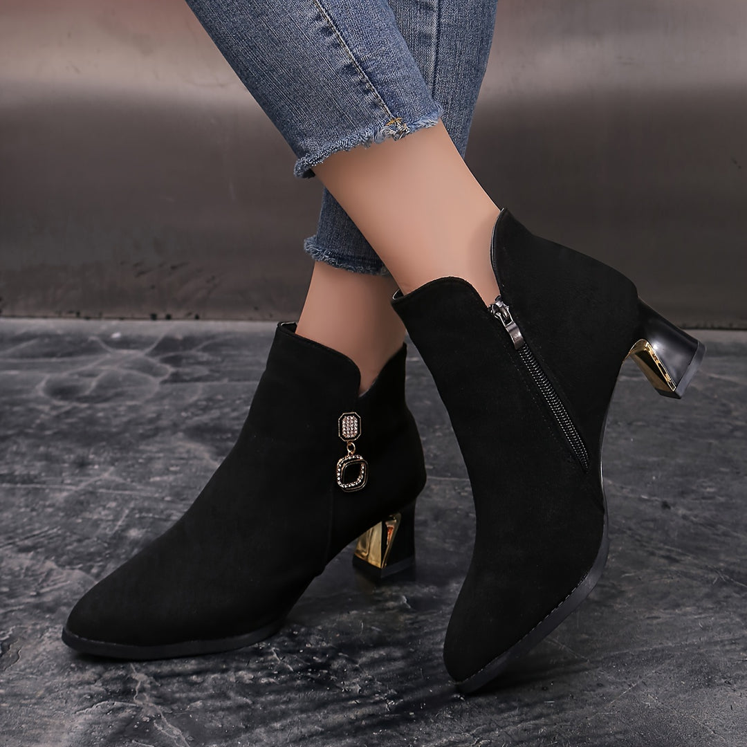 Marcella | Refined Block-Heel Ankle Boots