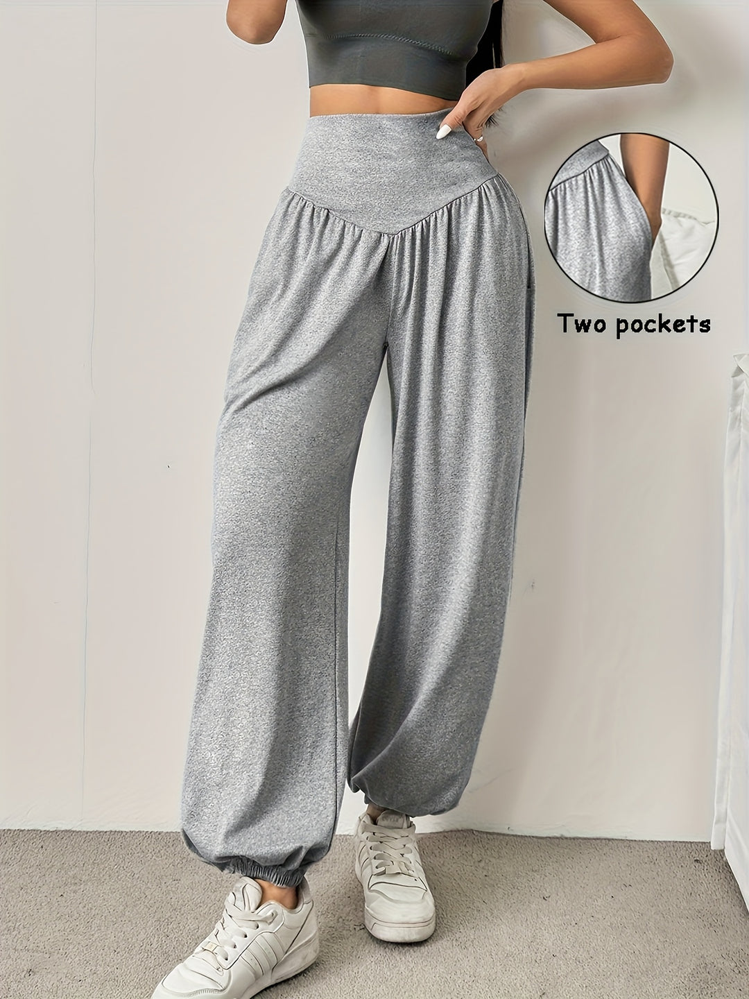 Evelyn | High-Waist Wide-Leg Lounge Trousers