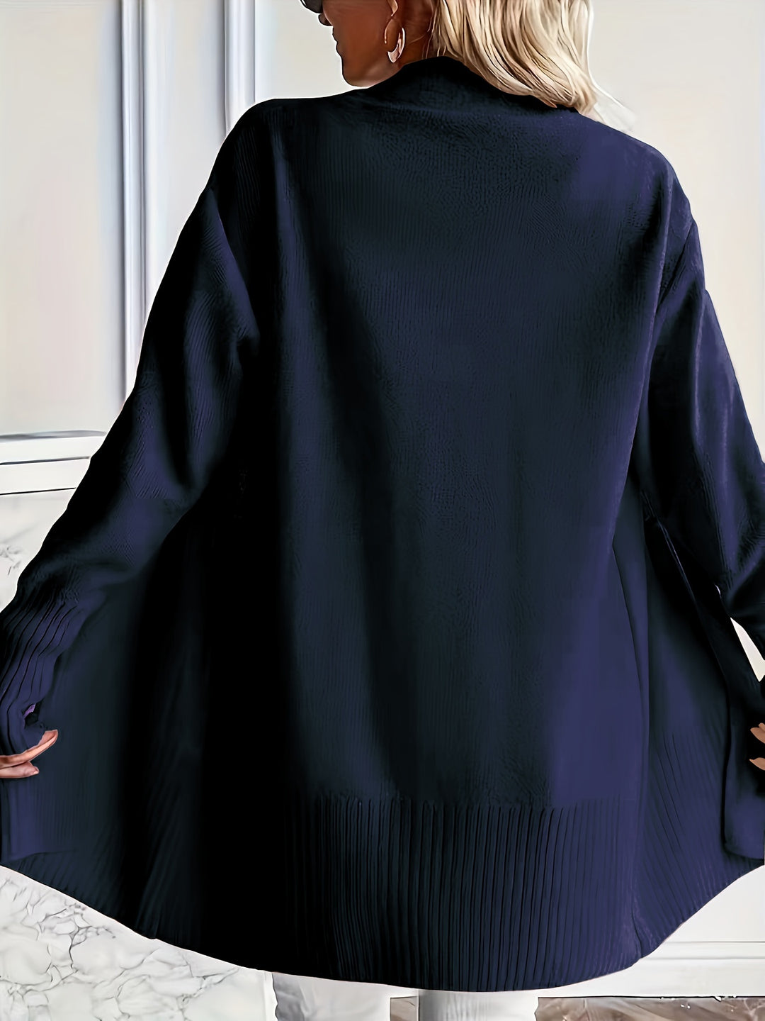 Charlotte | Draped Open-Front Cardigan