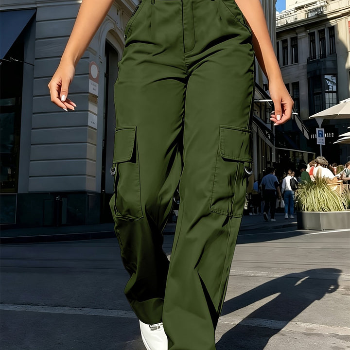 Ingrid | High-Waisted Cargo Trousers