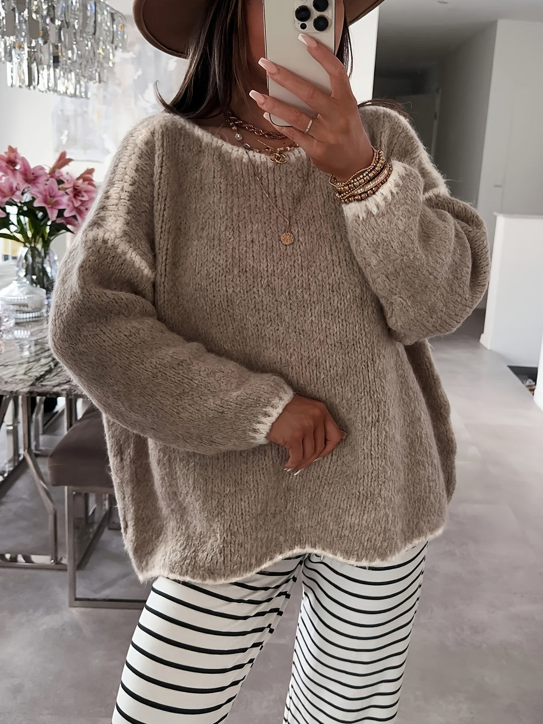 Cressida | Relaxed Boat Neck Sweater