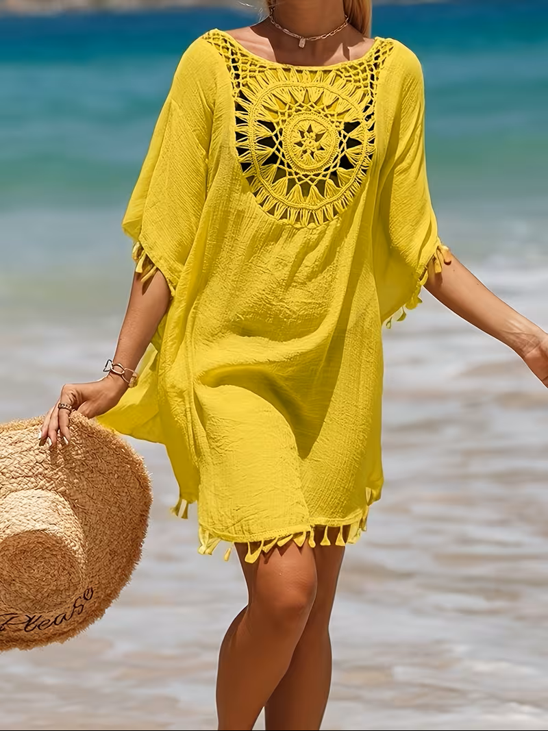 Marguerite | Crochet-Detail Beach Cover-Up