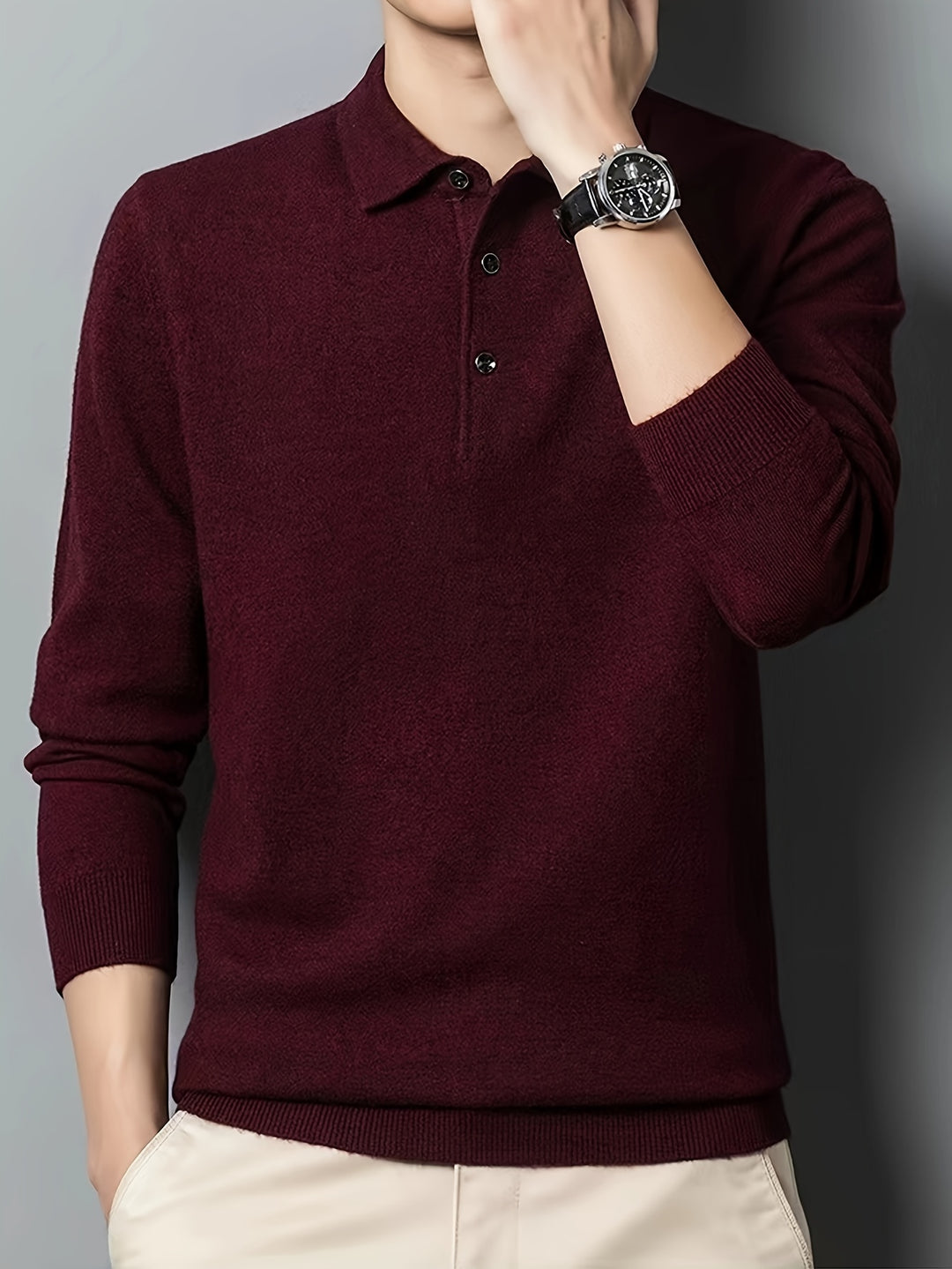 Alistair | Buttoned Collar Polo Shirt