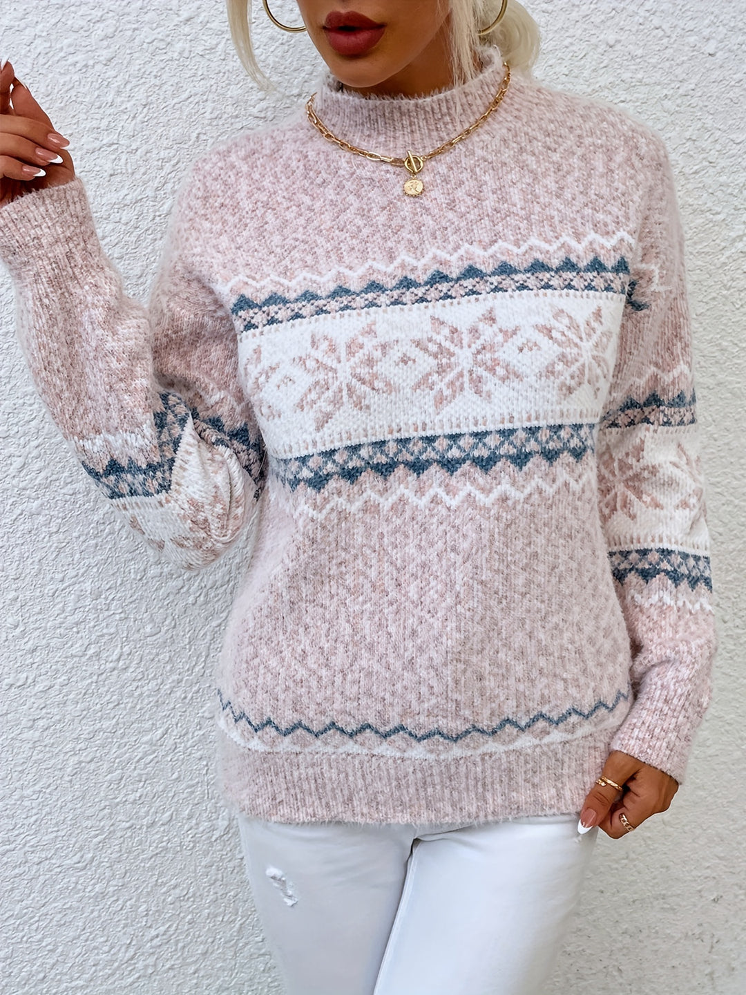 Heidi | Cozy Christmas Snowflake Sweater