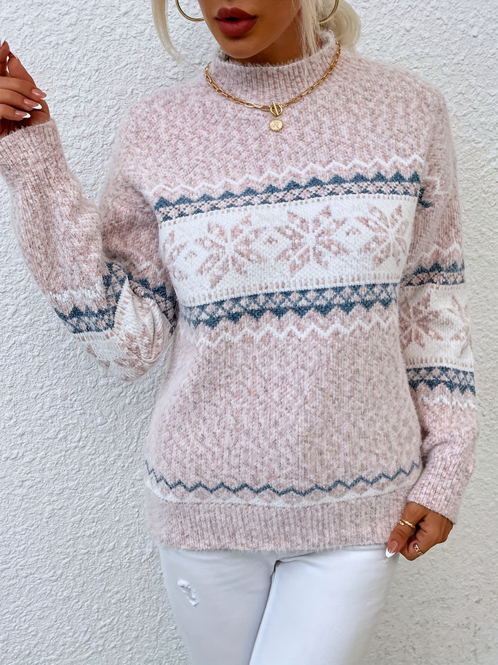 Heidi | Cozy Christmas Snowflake Sweater