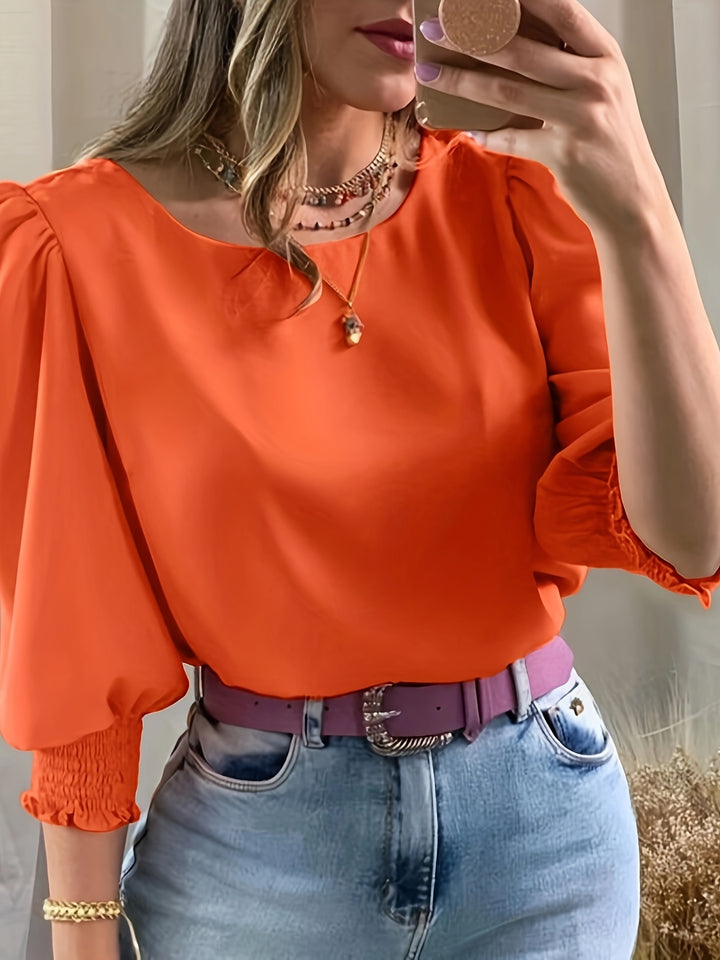 Maren | Refined Puff-Sleeve Blouse