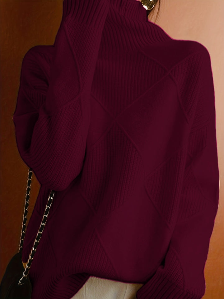 Maren | Textured Turtleneck Sweater