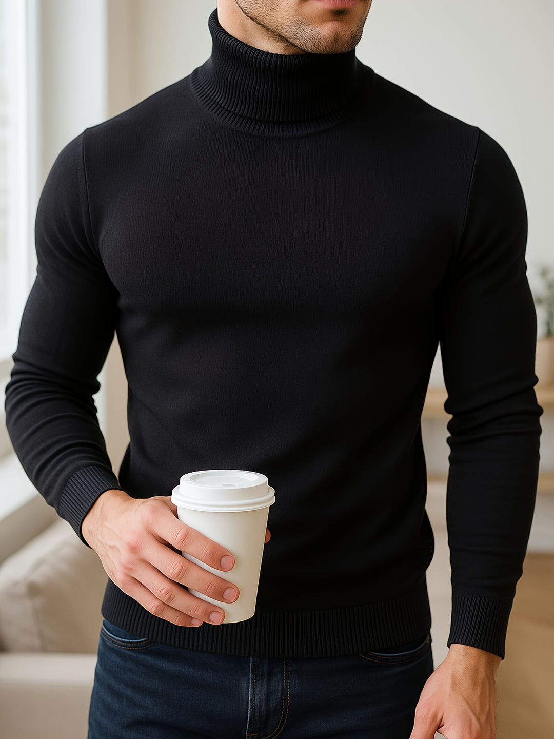Harvey | Refined High-Neck Sweater
