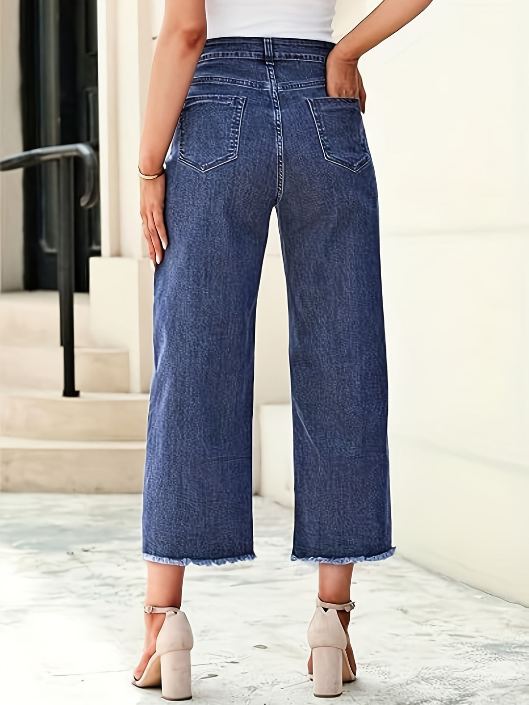 Wren | Cropped Straight-Leg Jeans