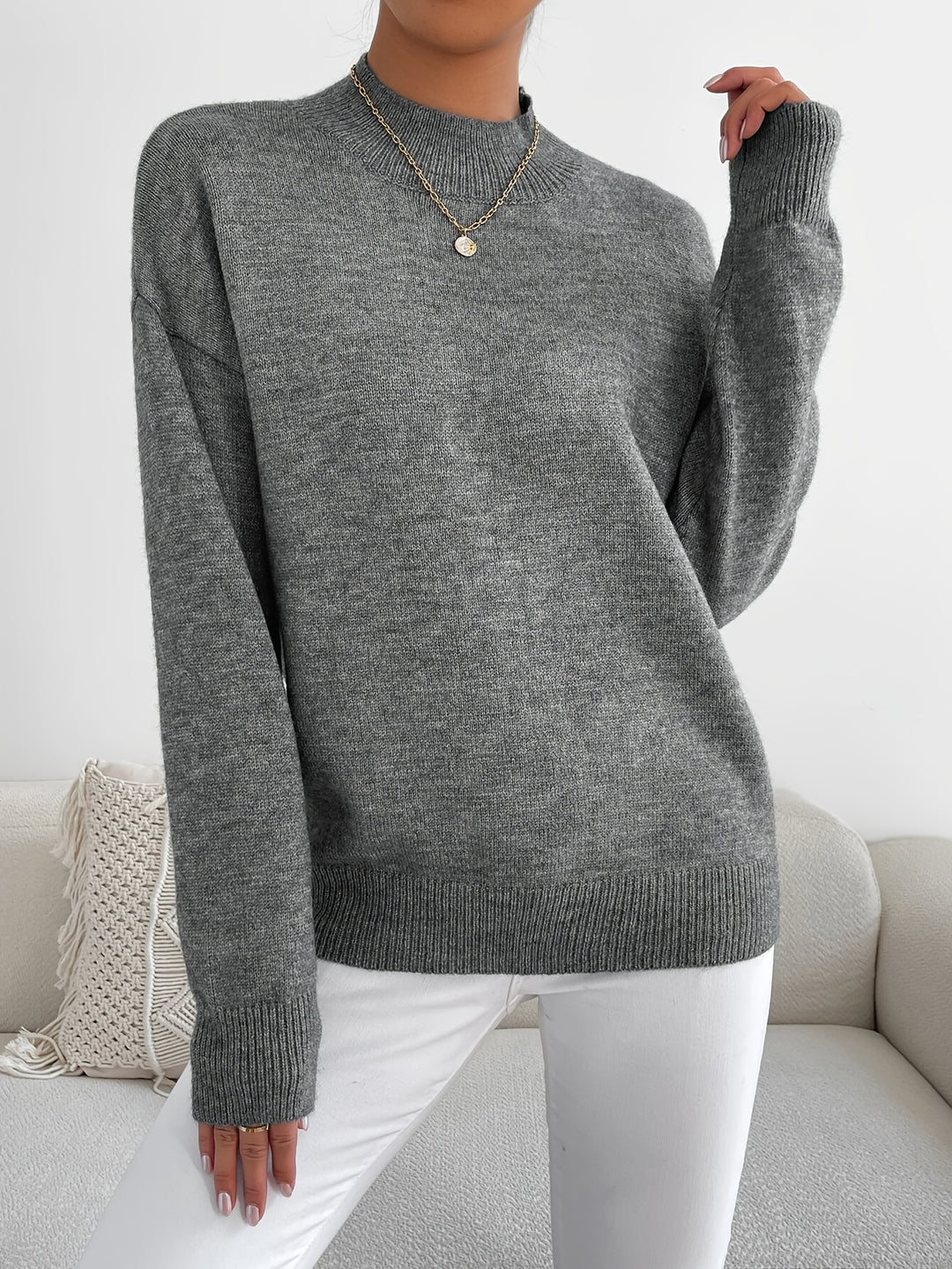 Annika | Refined Mock Neck Sweater