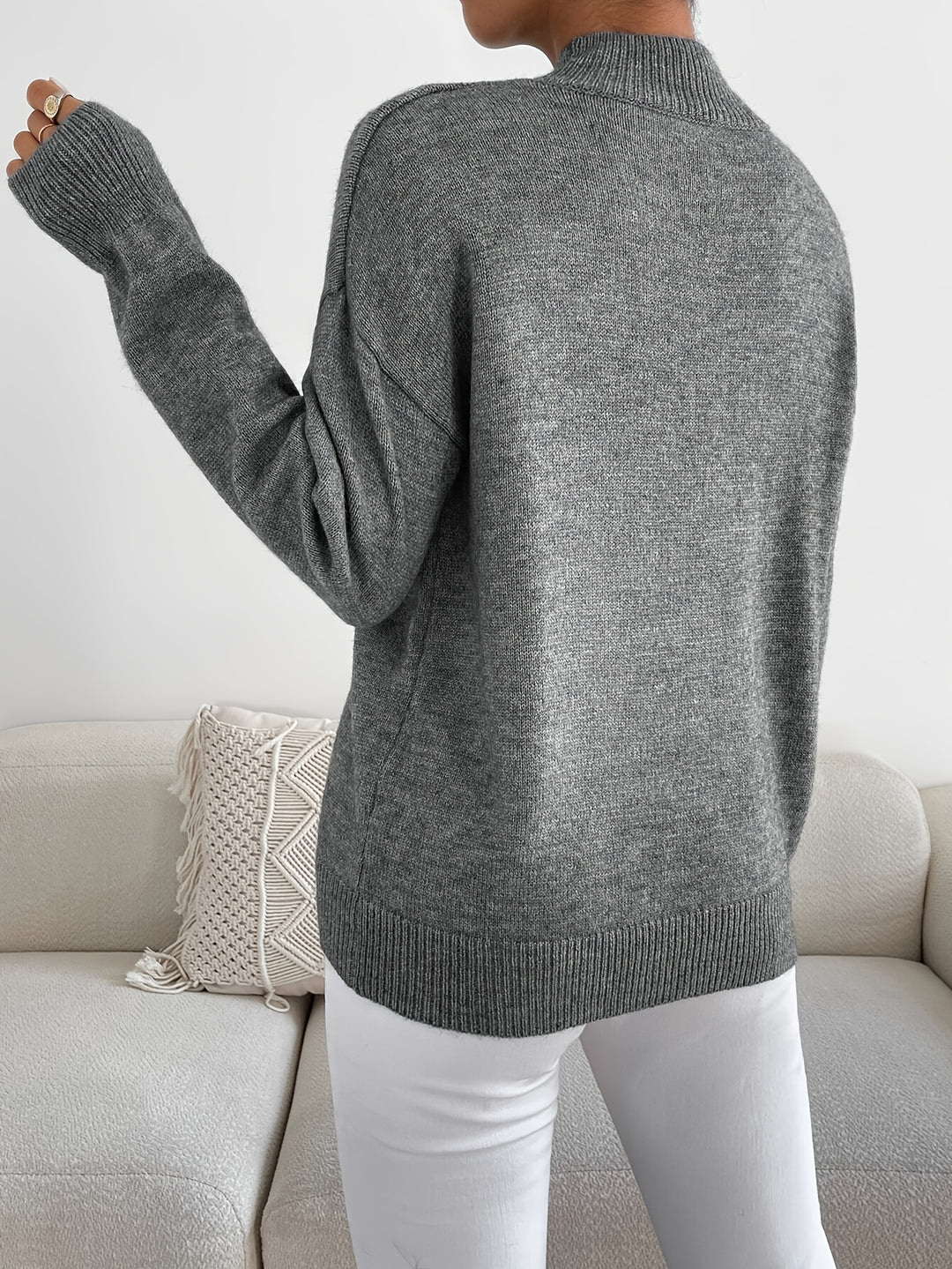 Annika | Refined Mock Neck Sweater