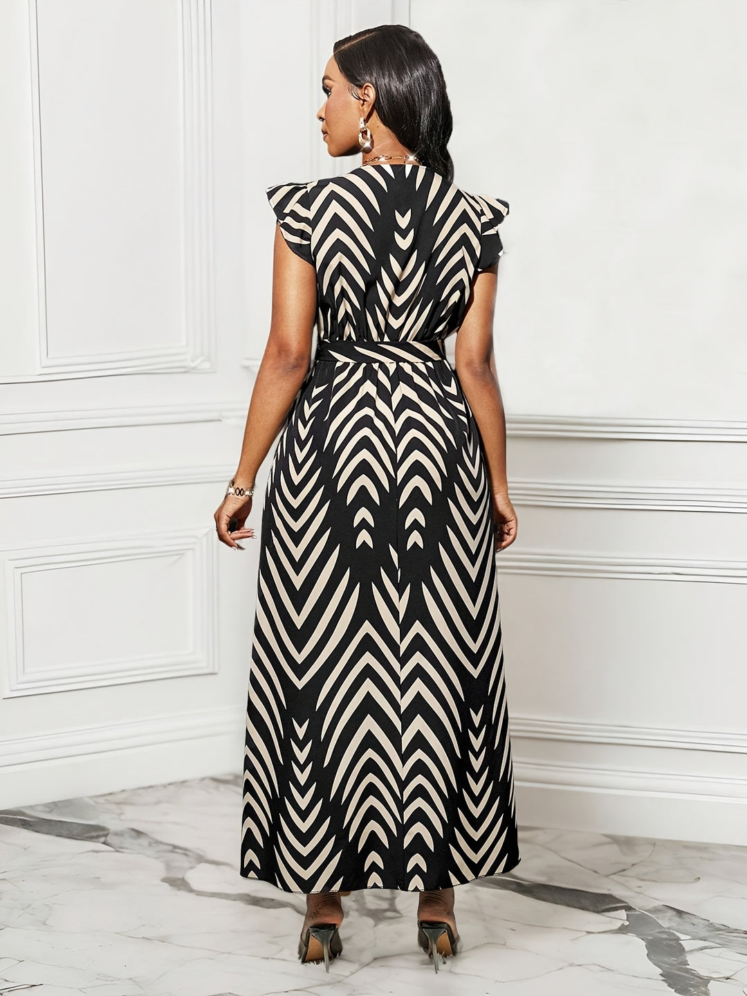 Beatrix | Striped Wrap Maxi Dress
