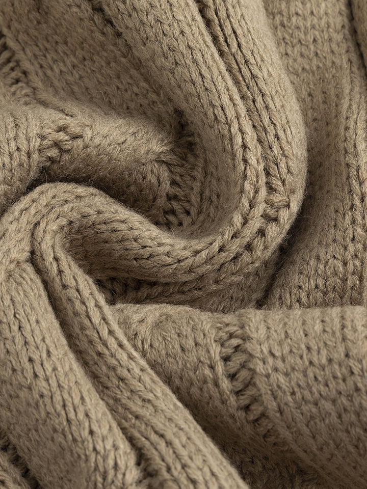 Leonard | Cable-Knit Shawl Collar Cardigan