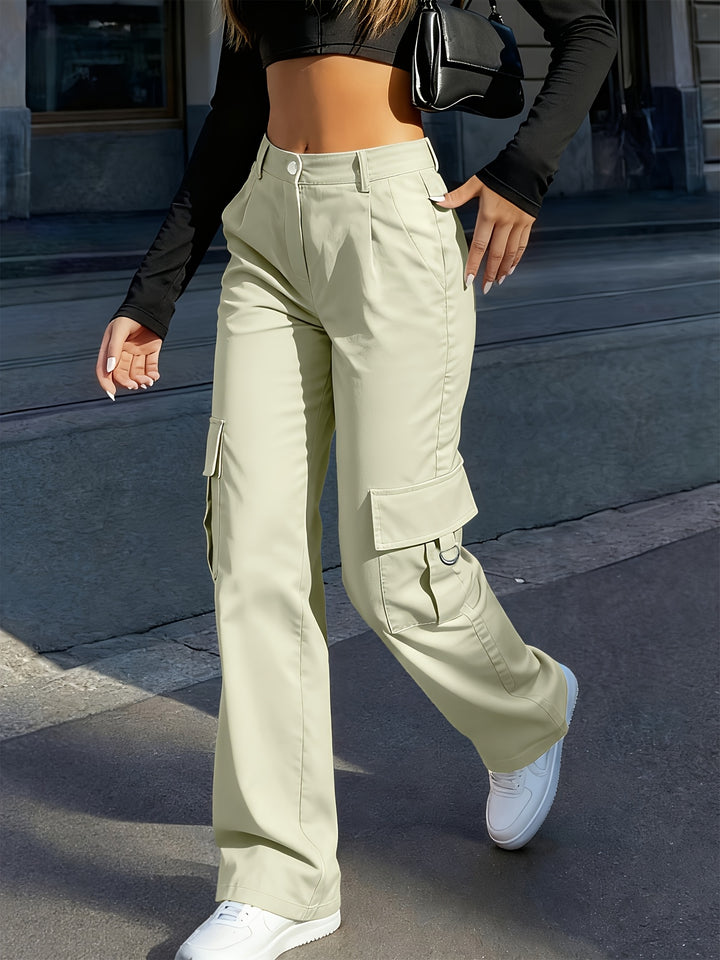Ingrid | High-Waisted Cargo Trousers