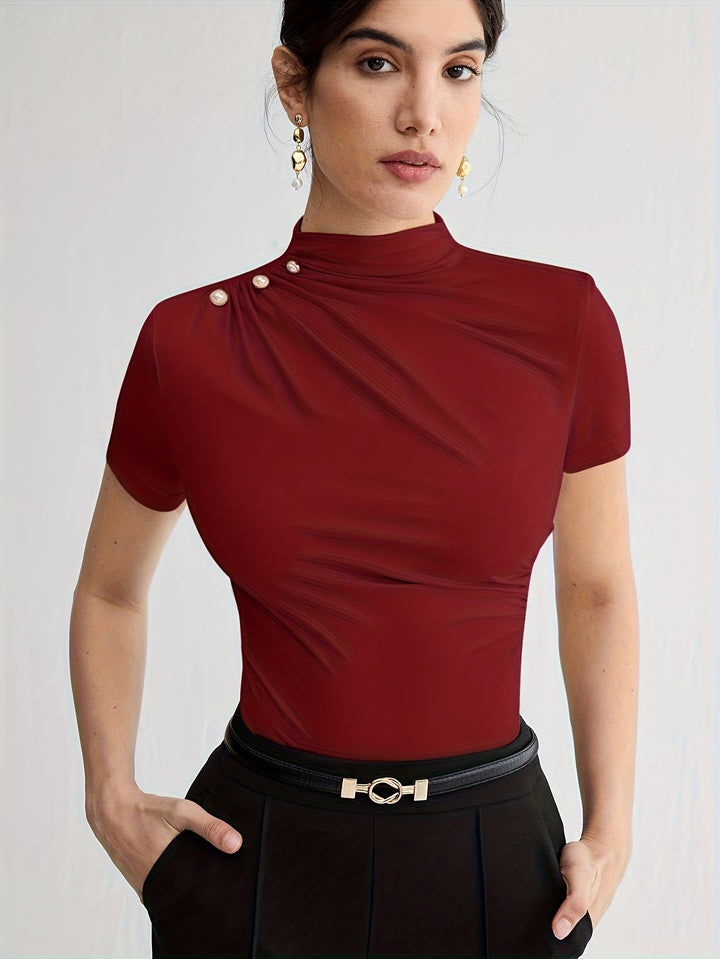 Larissa | Refined Mock-Neck Top