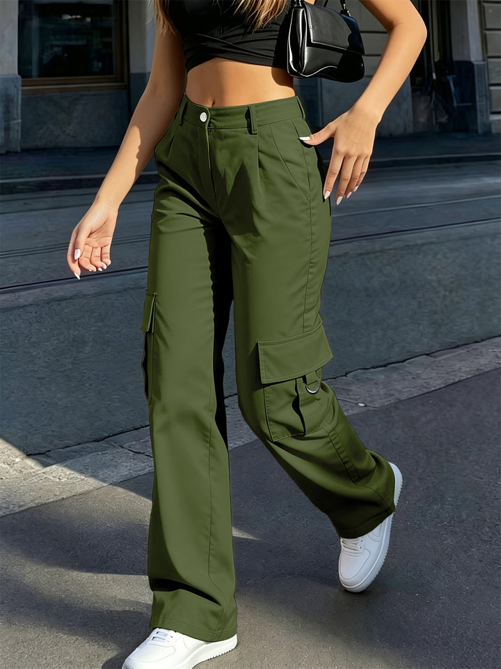 Ingrid | High-Waisted Cargo Trousers