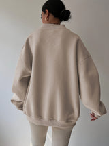 Thea | Relaxed High-Neck Sweatshirt