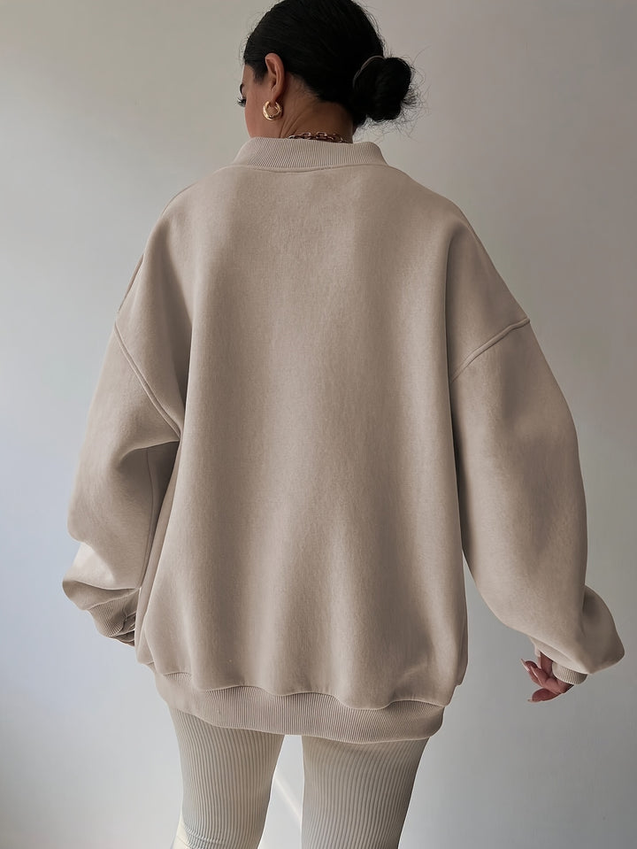 Thea | Relaxed High-Neck Sweatshirt