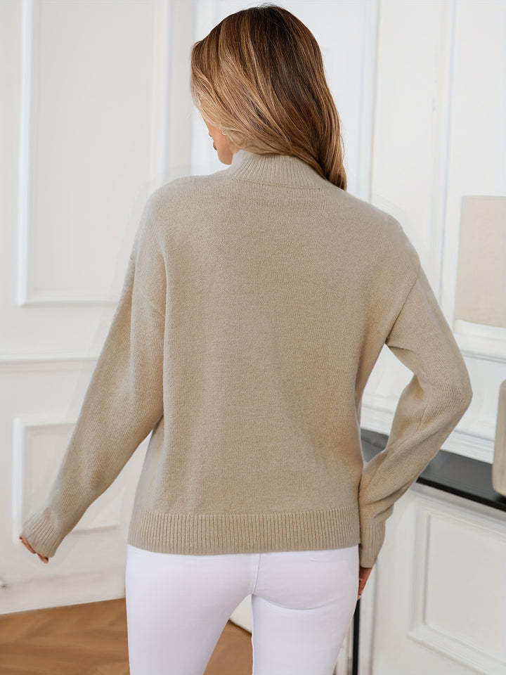 Annika | Refined Mock Neck Sweater