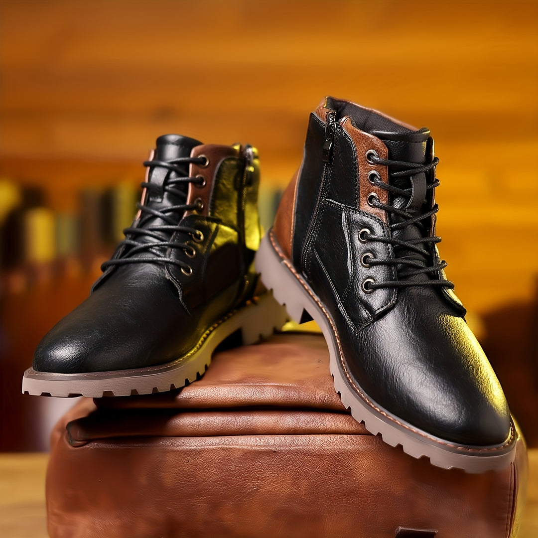 Rupert | Rugged Lace-Up Ankle Boots