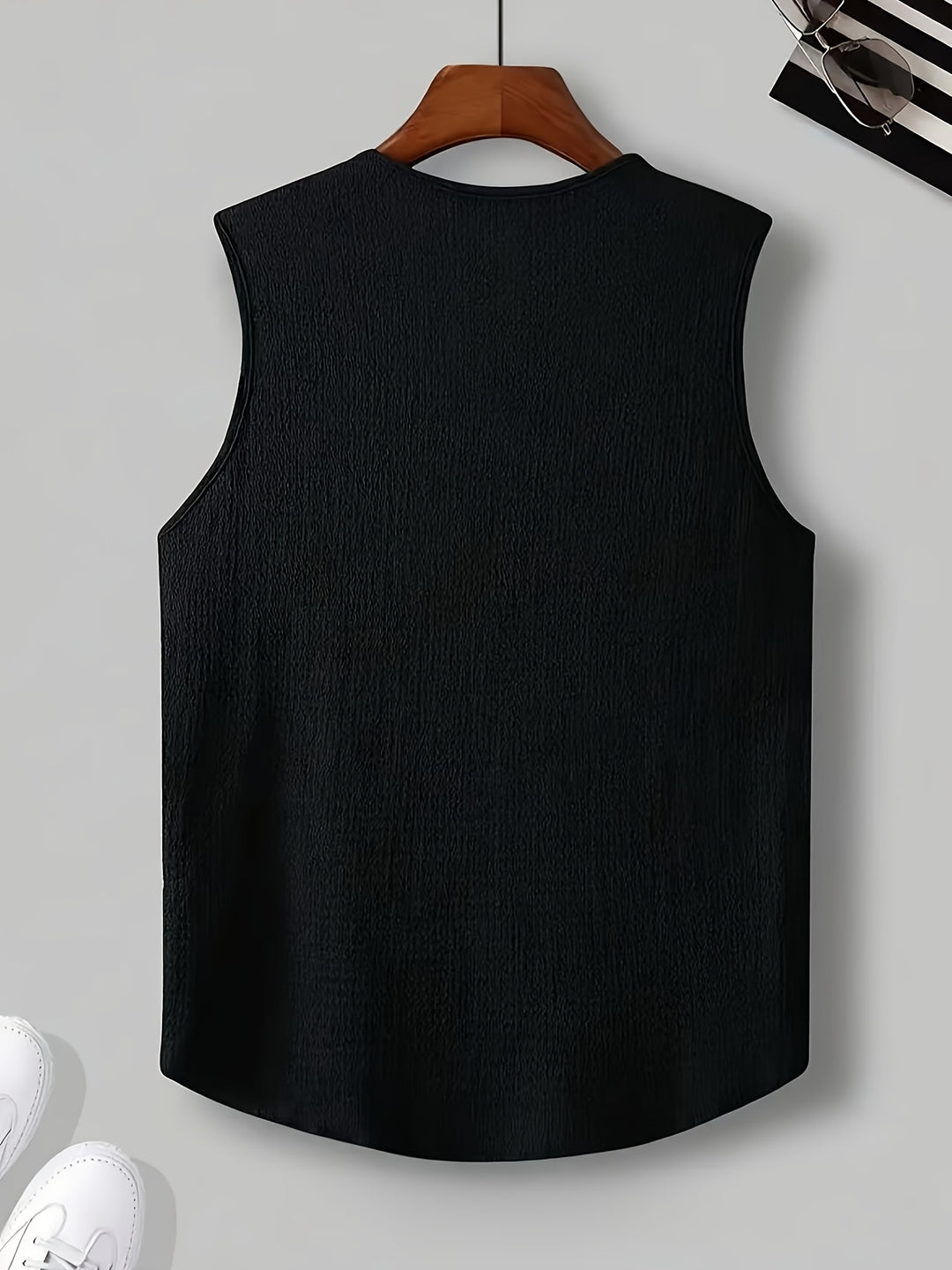 Damon | Relaxed Split-Neck Tank Top