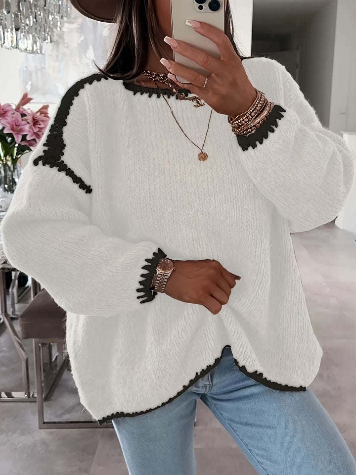 Cressida | Relaxed Boat Neck Sweater