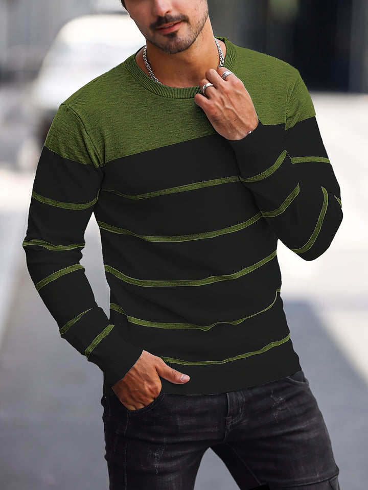 Bennington | Classic Striped Crew Neck Sweater