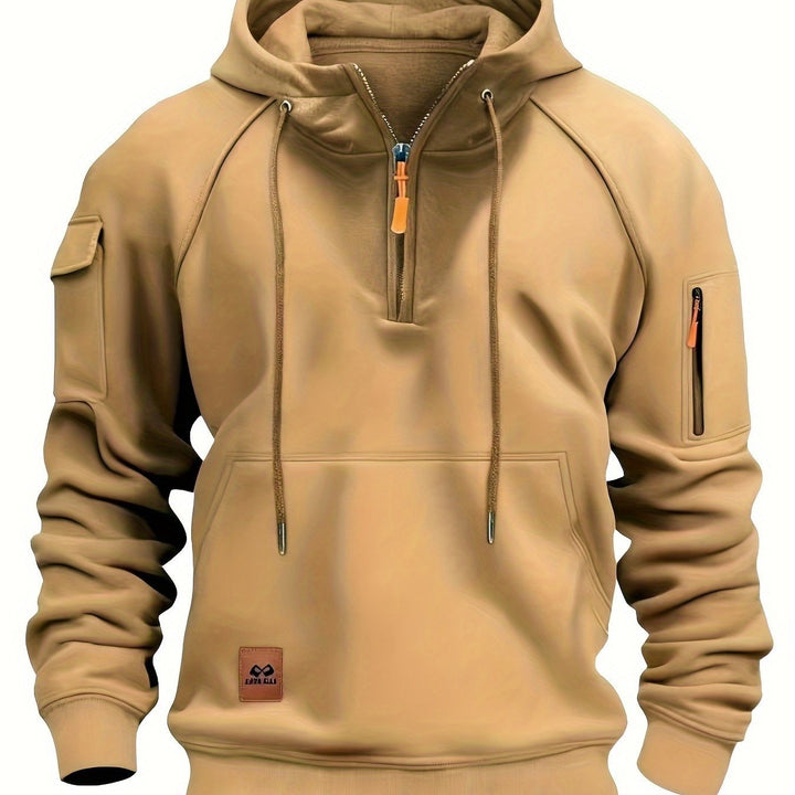 Brennan | Rugged Quarter-Zip Hoodie