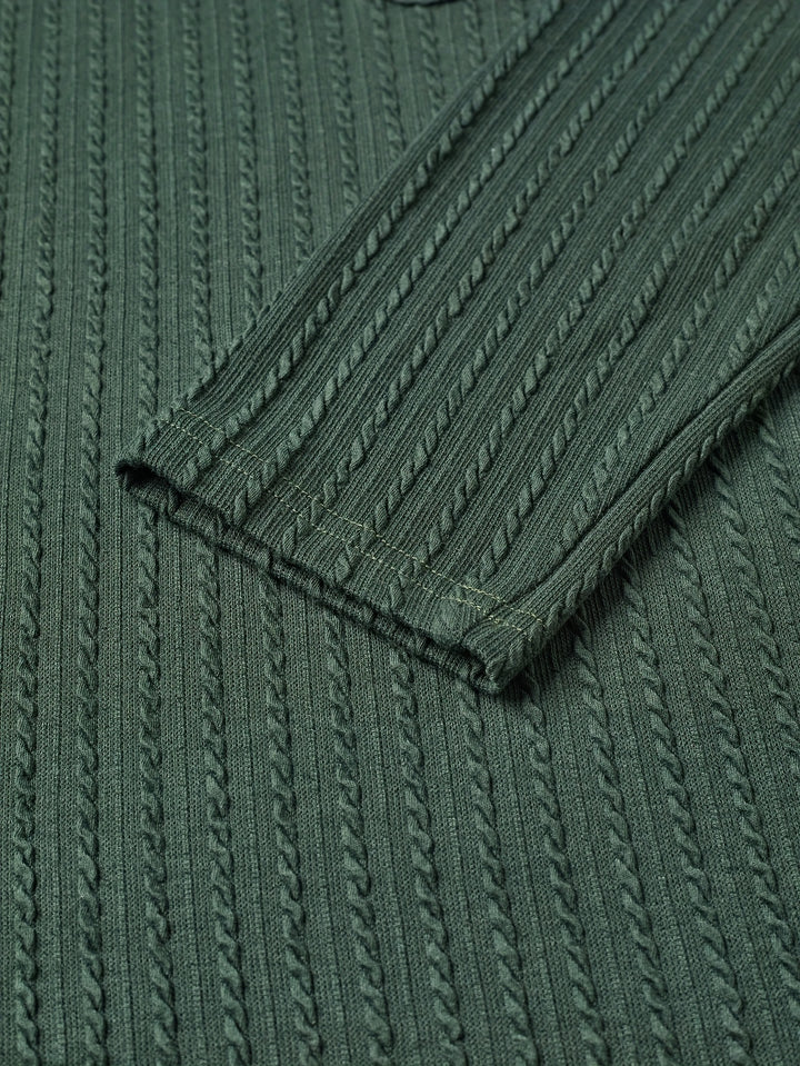 Gideon | Textured Hooded Henley