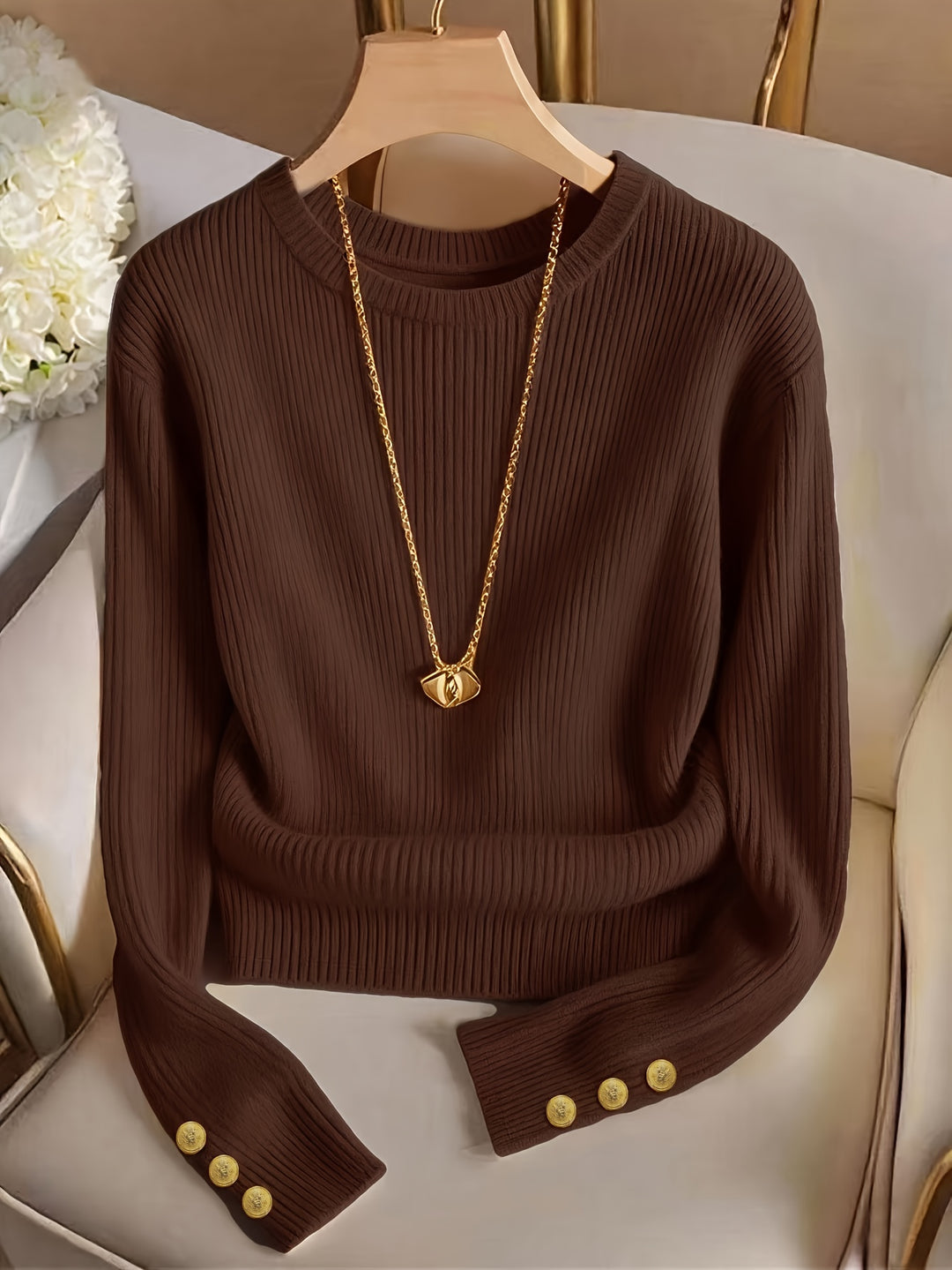 Sylvia | Refined Ribbed Top