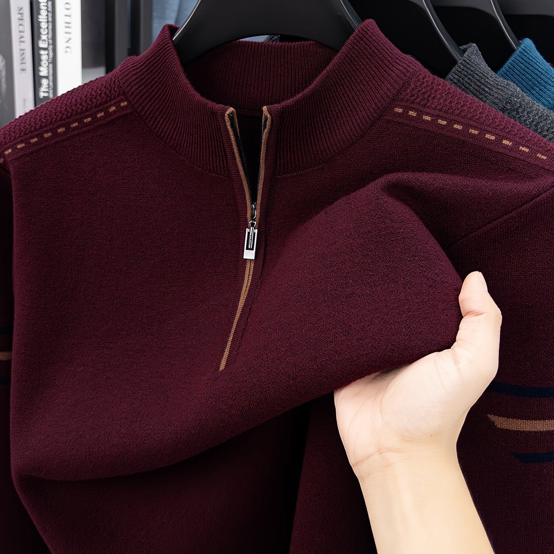 Emory | Quarter-Zip Knit Sweater