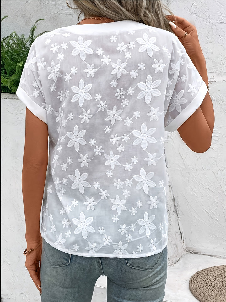 Miriam | Floral V-Neck Blouse