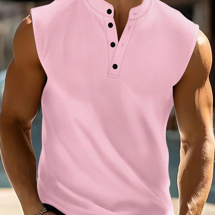 Grant | Sleeveless Button-Front Tank Top