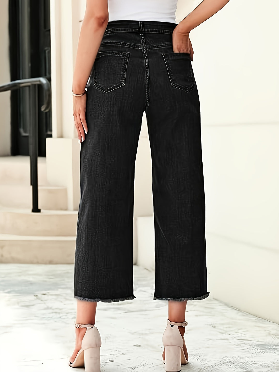 Wren | Cropped Straight-Leg Jeans