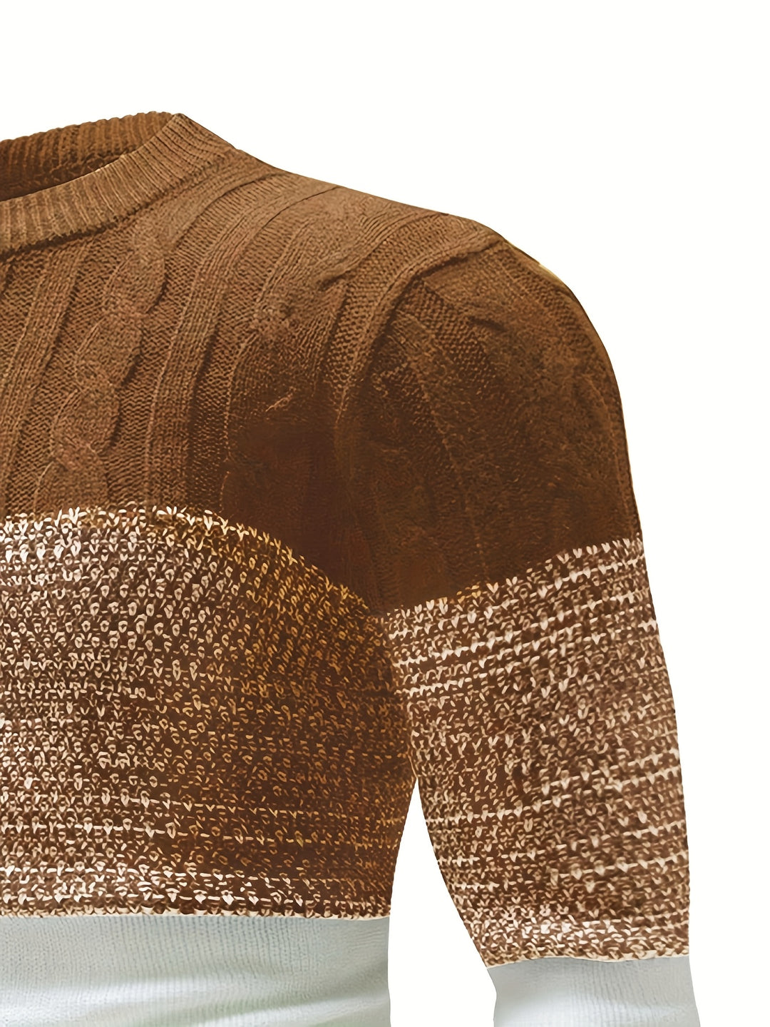 Wallace | Color-Block Crew Neck Pullover