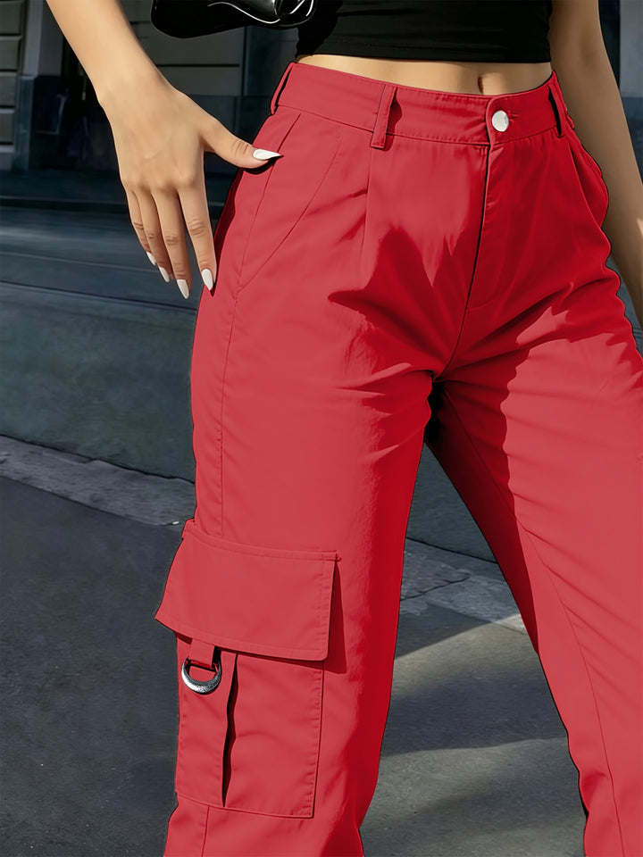 Ingrid | High-Waisted Cargo Trousers