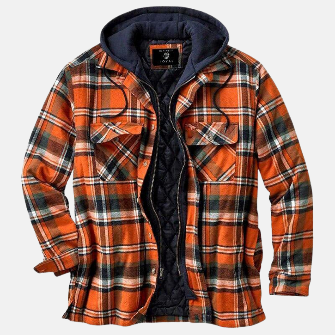 Clayton | Rugged Hooded Plaid Jacket
