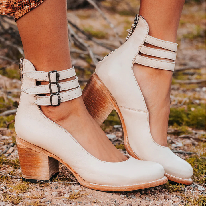 Margaret | Classic Comfortable Strap Heels