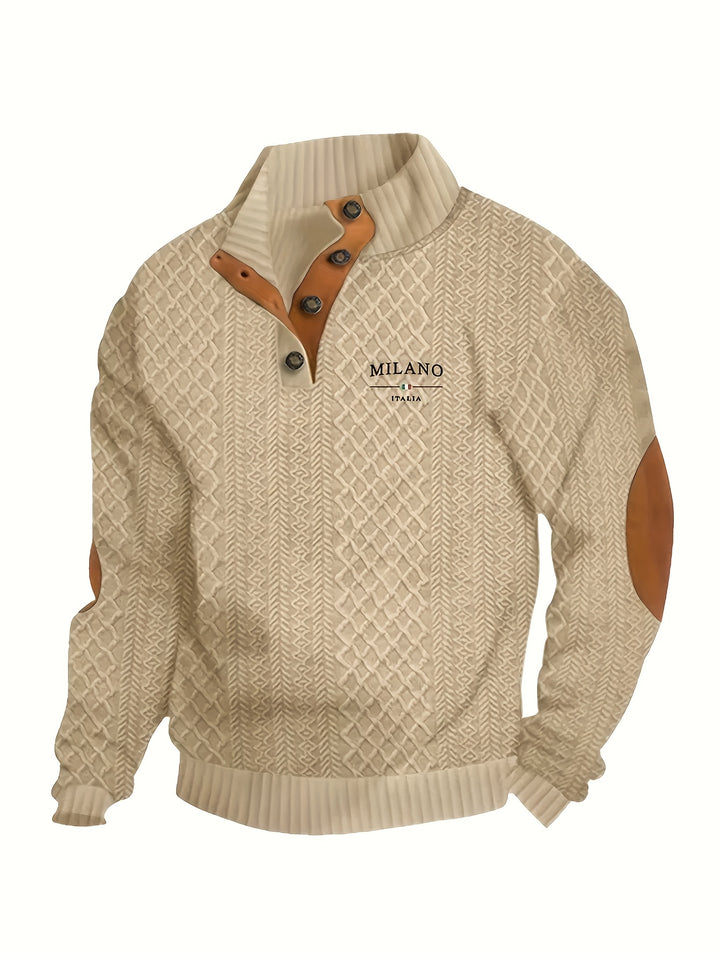 Ellis | Textured Stand-Collar Sweater